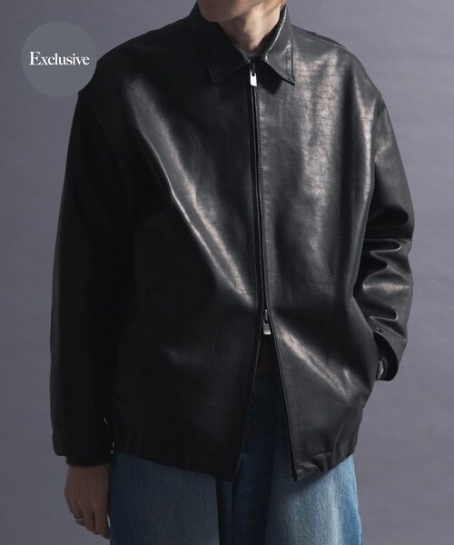 URBAN RESEARCH(アーバンリサーチ)の「『別注』semoh×URBAN RESEARCH Horse Leather Jacket(テーラードジャケット・メンズ・BLACK・2/3)」の1枚目の写真