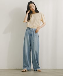 URBAN RESEARCH DOORS | Belted Light Denim(デニムパンツ)