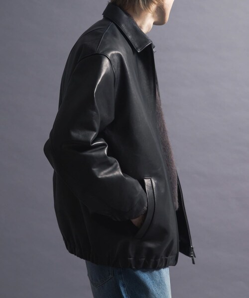 URBAN RESEARCH(アーバンリサーチ)の「『別注』semoh×URBAN RESEARCH Horse Leather Jacket(テーラードジャケット・メンズ・BLACK・2/3)」の7枚目の写真