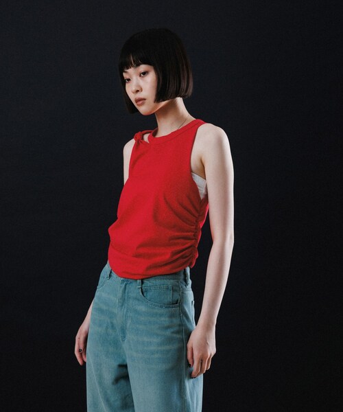 NO-SLEEVE KNOT DEZIGN TOPSの5枚目の写真