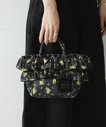 GANNI | GANNI MINI SHOPPER RUFFLE PRINT(ハンドバッグ)