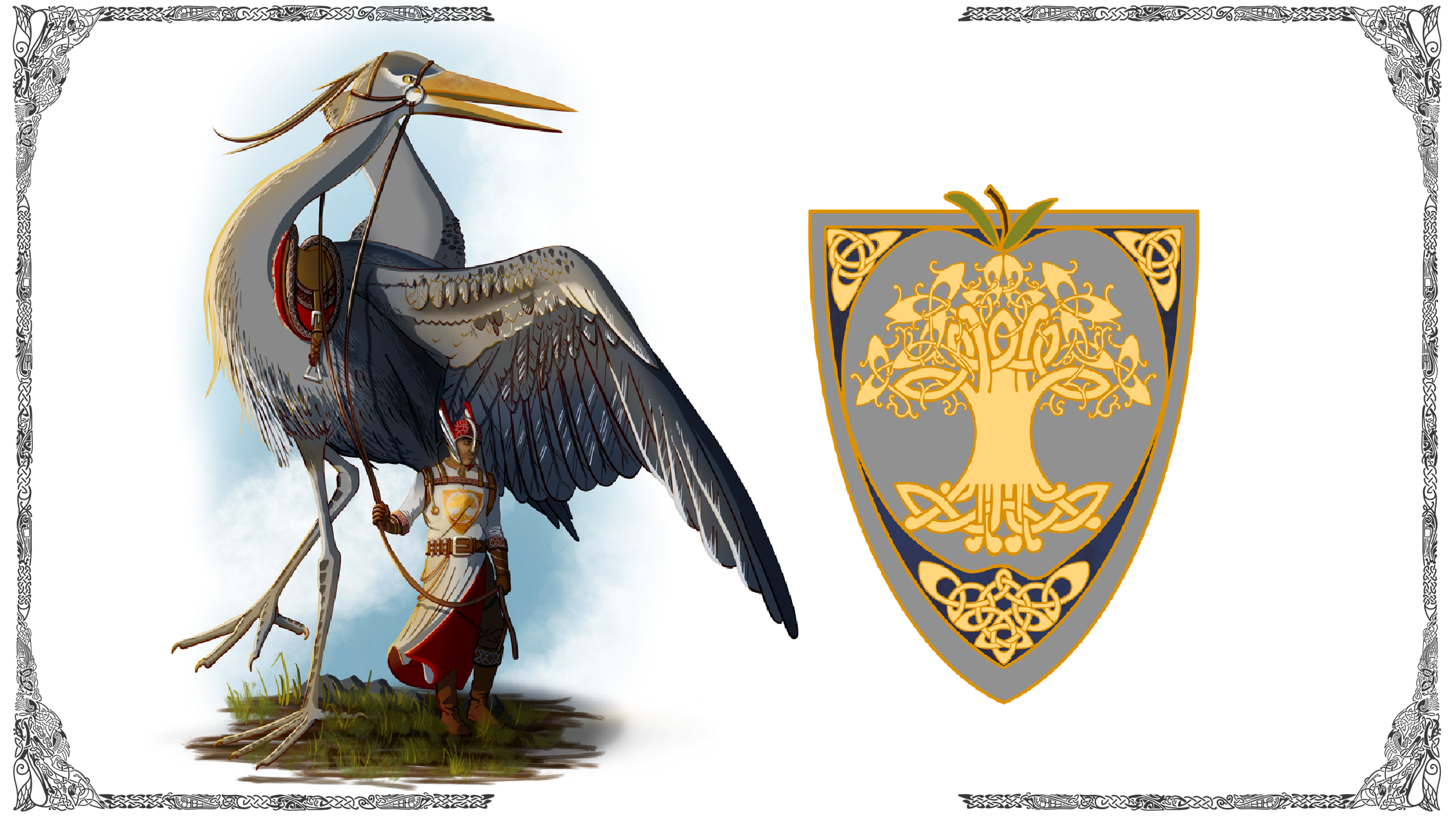 Silver Apple knight with Nimbus and crest Silver Apple knight with Nimbus and crest