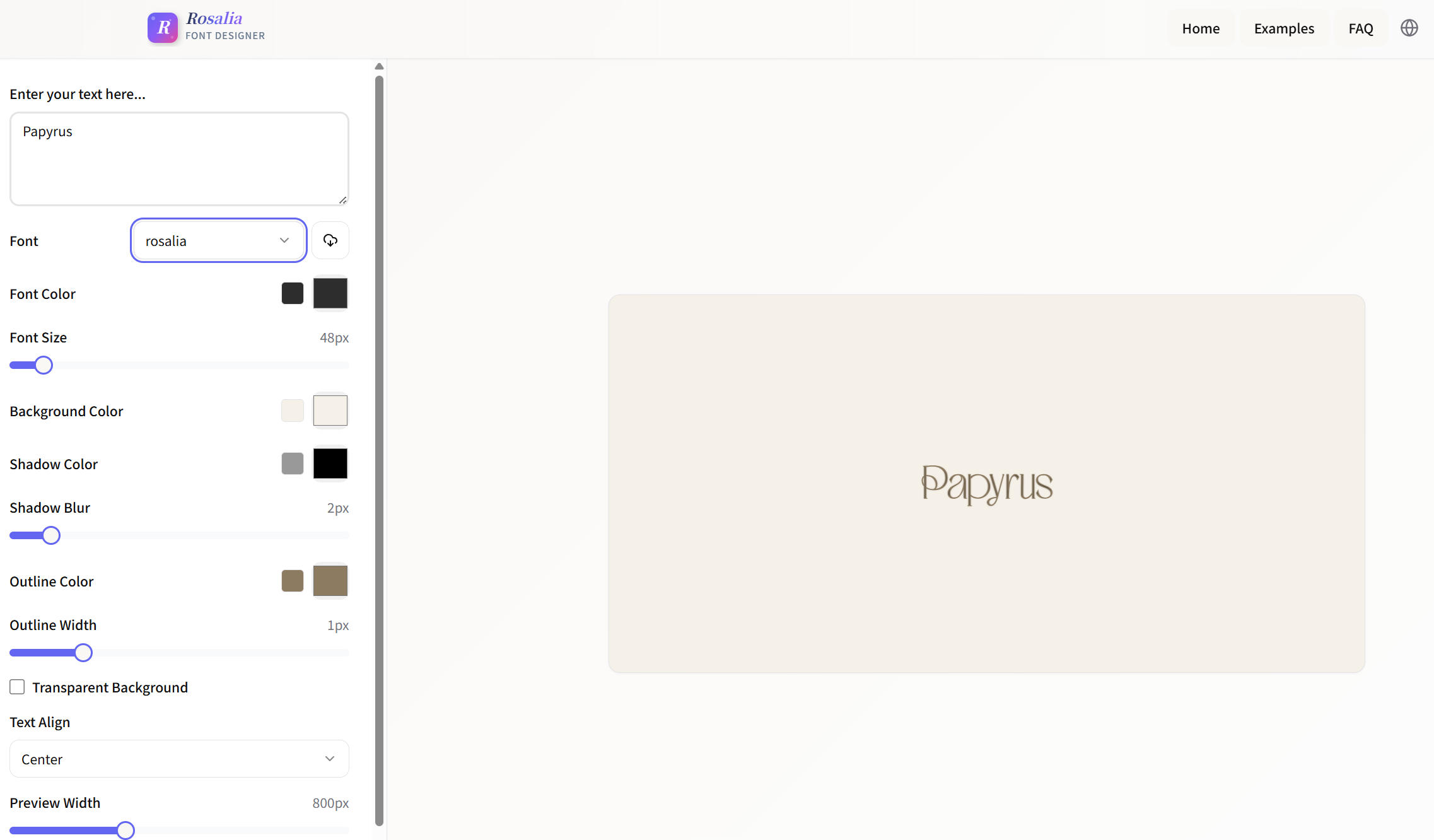 Font Card Designer