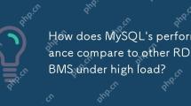 How does MySQL's performance compare to other RDBMS under high load?