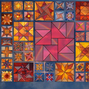Snowcatcher Quilted Skies 06 Cheater Panel by snowcatcher Snowcatcher Quilted Skies 06 Cheater Panel