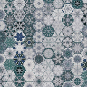 Snowcatcher Ocean Hexies by snowcatcher Snowcatcher Ocean Hexies