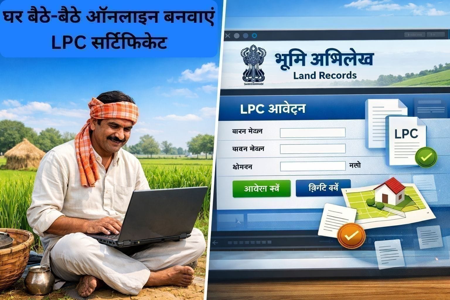 Bihar Bhumi LPC certificate for land ownership proof and loan application