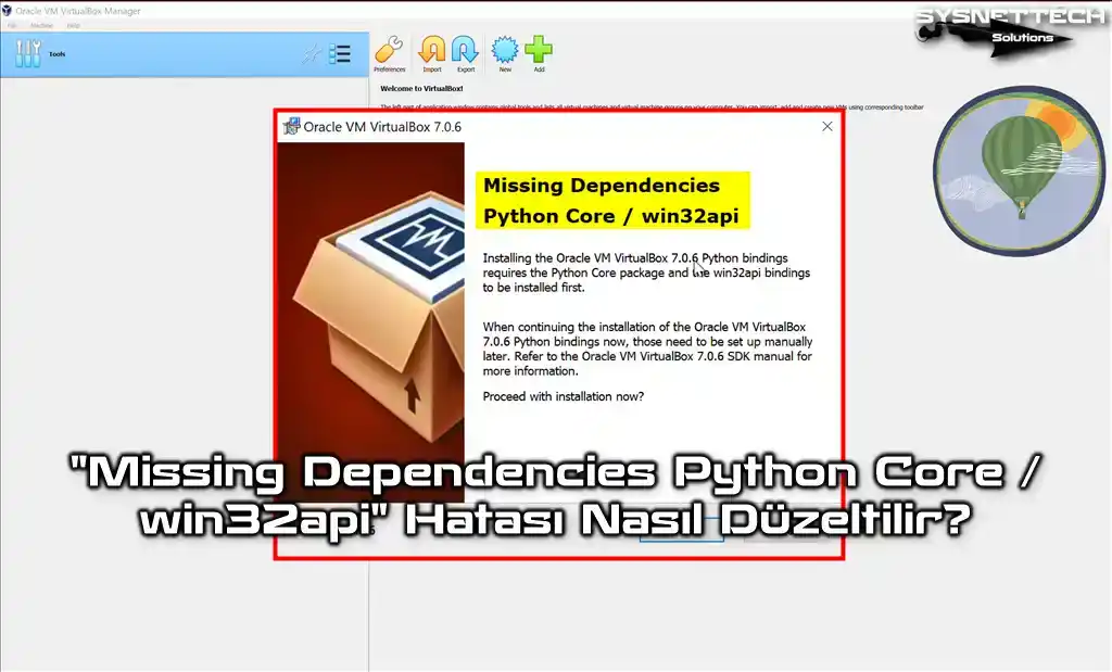 Missing Dependencies Python Core / win32api Hatası