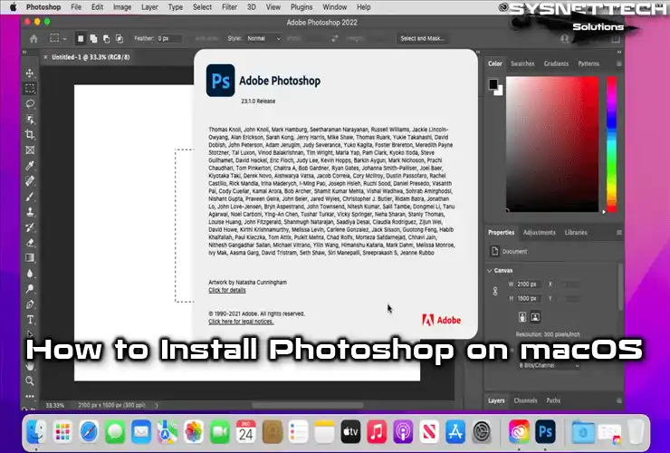How to Install Adobe Photoshop 2022 on macOS & Mac