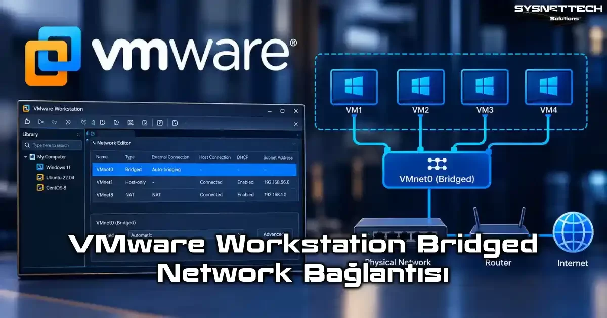 VMware Workstation Bridged Network VMnet0 Bağlantısı Nasıl Yapılır?
