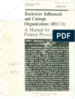 USDOJ RICO Manual of Federal Prosecutors-1993