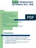 Industrial Employment Standing Orders Act 1946 114