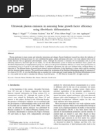 Biophotons and Bone Growth Factor