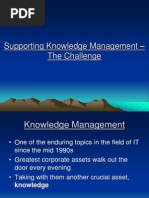 Supporting Knowledge Management - The Challenge