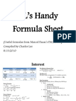 Formulas For SOA/CAS Exam FM/2