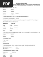 Plural of Medical Terms Usmp