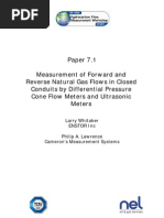 Paper 7.1 Measurement of Forward and Reverse Natural Gas Flows in Closed Conduits by Differential Pressure Cone Flow Meters and Ultrasonic Meters