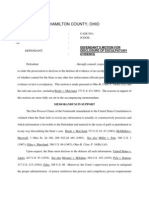 Ohio Defendant's Motion For Disclosure of Exculpatory Evidence