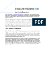 Criminal Justice Degree Jobs