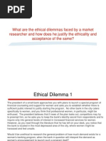 Ethical Dilemmas