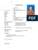 Curriculum Vitae: Personal Details