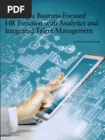 Creating A Business-Focused HR Function With Analytics and Integrated Talent Management