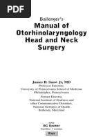 Ballengers Manual of Otorhinolaryngology