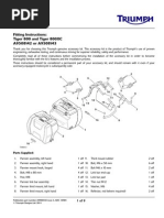 Triumph Tiger 800XC Panniers Manual A9508143-US PDF