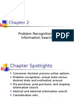 Problem Recognition & Information Search