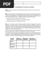 Project Flexibility Matrix