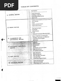 1992 Subaru Service Manual-Engine & Wiring