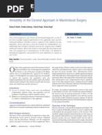 Versatility of The Coronal Approach in Maxillofacial Surgery