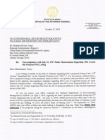 Attorney General Luther Strange Letter To EPA Oct. 23, 2014