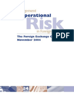 Management of Operational Risk in Foreign Exchange