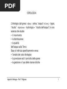 Idrologia 