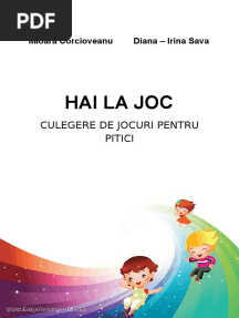 Hai La Joc, Culegere de Jocuri Pentru Copii - Secțiunea II