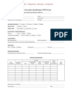 Welding Procedure Specification (WPS) Form: Pt. Idogama - Engineering - Fabrication - Construction