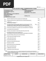 Saudi Aramco Pre-Commissioning Form