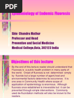 Epidemiology of Endemic Fluorosis