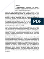 LR - B15 - Filoil Refinery Corporation vs. Filoil Supervisory & Confidential Employees Association, 46 SCRA 512 (1972)