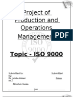 Project of Production and Operations Management Topic