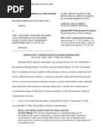 Defendants' Verified Motion For Reconsideration Fla. R. Jud. Admin., Rule 2.330 (H), Prior Rulings