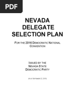 NevadaDemocratic 2016DelegateSelectionPlan