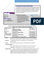 Bizmanualz Accounting Policies and Procedures Sample