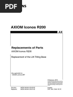 AXIOM Iconos R200, Replacement of The Lift-Tilting Base CSTD AXD3-340.805.04 AXD3-340.841.03