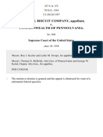 National Biscuit Company v. Commonwealth of Pennsylvania, 357 U.S. 571 (1958)