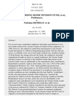 Local 144 Nursing Home Pension Fund v. Demisay, 508 U.S. 581 (1993)