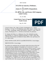 United States v. Honorable James O. Ellison v. Robert B. Sutton, BPM, LTD., and Scurry Oil Company, Amici Curiae, 684 F.2d 664, 10th Cir. (1982)