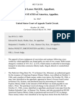 Floyd Lenox McGee v. United States, 402 F.2d 434, 10th Cir. (1969)