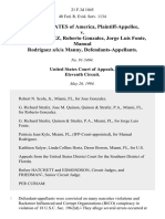 United States v. Jose Gonzalez, Roberto Gonzalez, Jorge Luis Fonte, Manual Rodriguez A/K/A Manny, 21 F.3d 1045, 11th Cir. (1994)